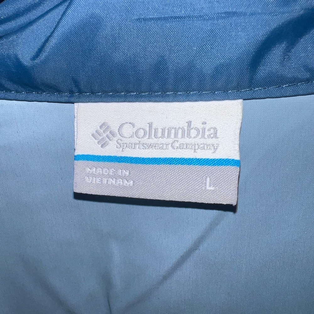 Columbia men’s wind breaker size L like new 
Coral-reddish color with navy blue - Picture 5 of 11
